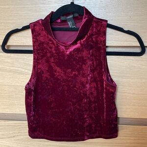 Velvet Cropped Tank